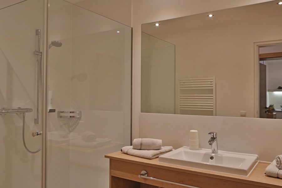 Badezimmer im Appartement Zirbenherz