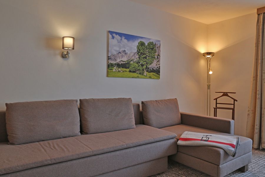 Wohnbereich im Appartement Zirbenherz